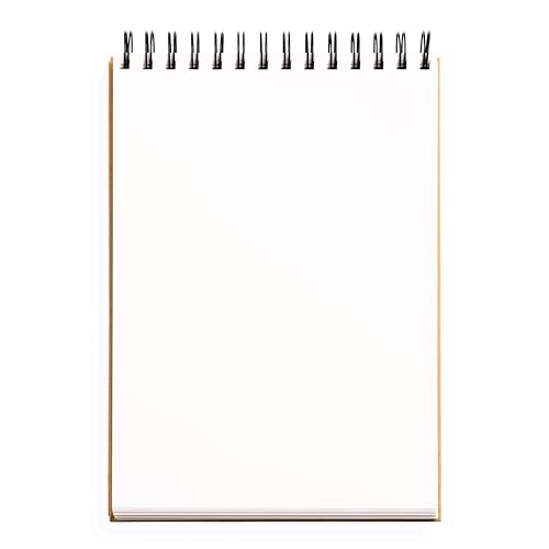 Sketchbook 7 x 10" Fliptop Landscape Kraft Spiral Hardcover Mixed Media Sketchbook for Drawing: Acid-Free Quality Paper (128 pages) (Union Square & Co. Sketchbooks)