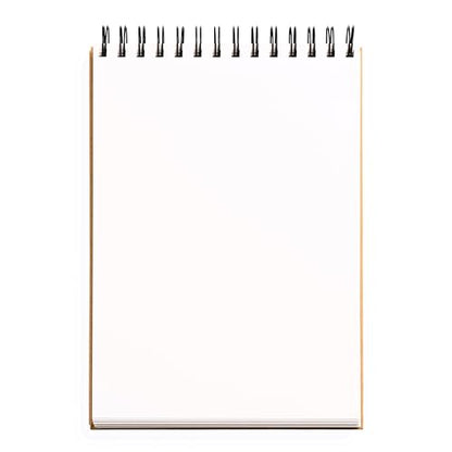 Sketchbook 7 x 10" Fliptop Landscape Kraft Spiral Hardcover Mixed Media Sketchbook for Drawing: Acid-Free Quality Paper (128 pages) (Union Square & Co. Sketchbooks)