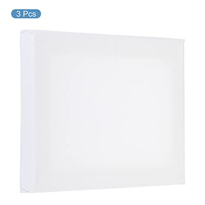 PATIKIL Paint Canvases Panel for Painting, 3 Pack 5x7 Inch Rectangle Wood Frame Stretched Blank Art Board Panels for Acrylic, Oil, Tempera Painting, White - size: 5x7 Inch