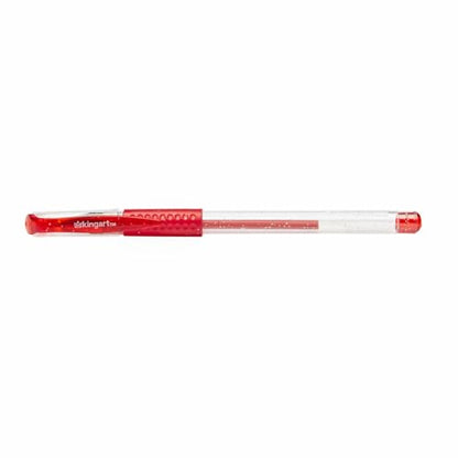 KINGART 400-30 Comfort Grip Gel Pens, Set of 30 Unique Glitter Colors - color: Glitter