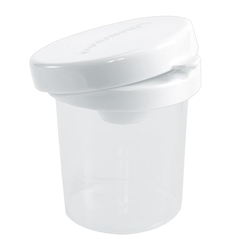 Colorations No-Spill White Lid Tempera Paint Cups for Kids Value Classroom Pack Painting Supply (10 pack), Model:10WPC
