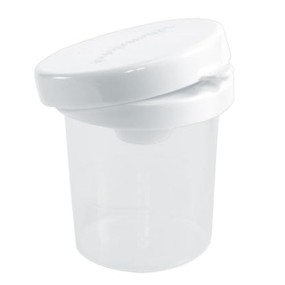 Colorations No-Spill White Lid Tempera Paint Cups for Kids Value Classroom Pack Painting Supply (10 pack), Model:10WPC