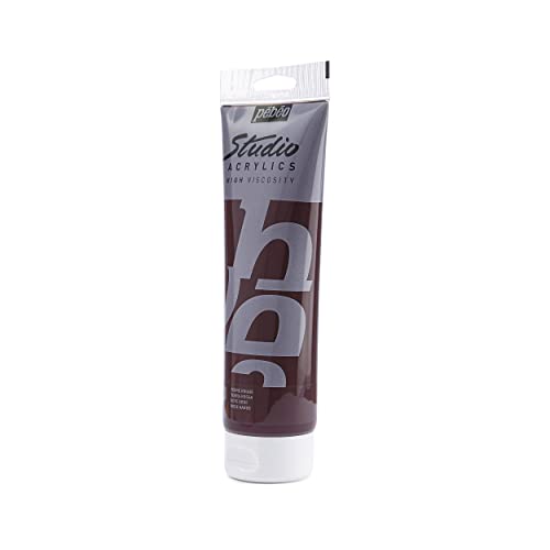 Pebeo Studio Acrylics High Viscosity, Fine Acrylic, 250 ml - Terra Rossa - color: Terra Rossa