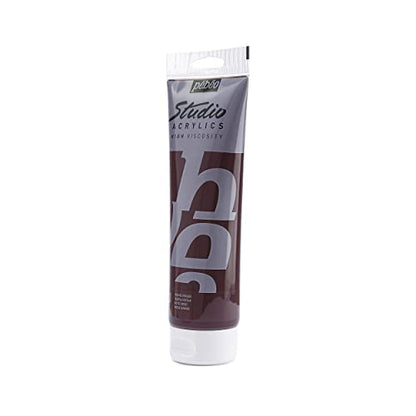 Pebeo Studio Acrylics High Viscosity, Fine Acrylic, 250 ml - Terra Rossa - color: Terra Rossa