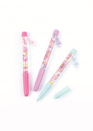 Make It Real DIY Floaty Pens Kit - Create 3 Sparkly, Customizable Pens with Glitter & Charms - Fun Craft for Tweens, Girls & Kids Ages 8+ -Mess-Free Creative Activity Great Gift for Artistic Kids - style: 3 Pens