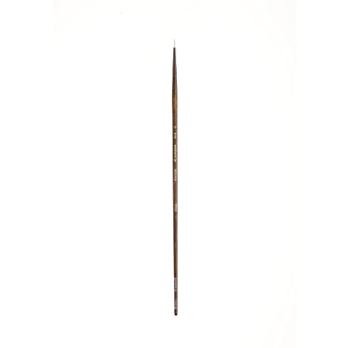 Willow Wolfe Seneca Artist Brush, Round 2/0 (1700R-2/0) for Acrylic, Oil and Water Mixable Oil - size: 2/0