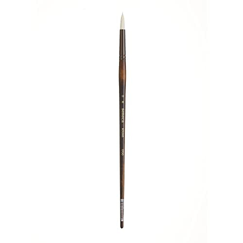 Seneca Artist Brushes by Willow Wolfe, Professional Synthetic Bristle Paint Brush for Acrylic, Oil and Water Mixable Oil, Series 1700, 6 Round - size: 6