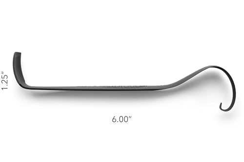 Mudtools Do-All Trim Tool: Double Ended Pottery Trimming Tool for Wheel Throwing, Clay Cutting Edge, Loop Shape Curled End, Ceramic Smoothing Surface, Made in The USA