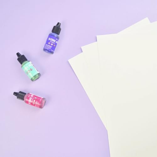 Craftelier - Yupo 12"x12" Paper | Non-Porous Synthetic Paper for Alcohol-Based Inks | Smooth Surface, Easy to Cut or Die-Cut | 10 Sheets (250 g/m²) | 30,5 x 30,5 cm (12" x 12") - size: Yupo 12"x12" paper