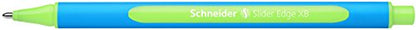 Schneider Slider Edge XB Ballpoint Pen, Box of 10, Light Green (152211) - color: Light Green, size: 1 Count (Pack of 10)