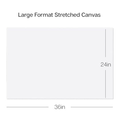 KINGART Stretched White Canvas Set – Rectangle, 24x36 Inch, 2-Pack – 100% Cotton, Triple Gesso Primed – 5/8" Profile Back-Stapled Artist Boards for Acrylic, Oil, Pouring, & Mixed Media Painting - size: 24" x 36"