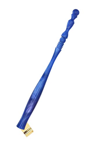 Gullor Oblique Calligraphy Dip Pen Nib Holder, Removable Nib Pen Handle Stand with 33 Nibs, Blue - color: Blue