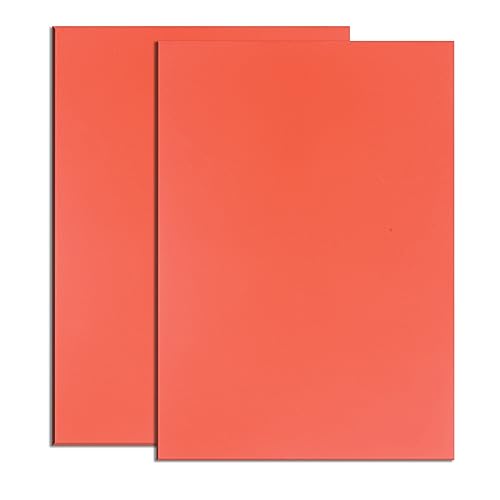 Rubber Stamp Sheets for Laser Engraving Machine, 2 PCS A4 Size Engraving Soft Rubber Mats for Laser Cutter to Make Rubber Stamps, Ink Stamp Pads Engraving Tools & Supplies (Orange) - color: Orange