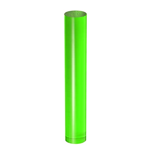HARFINGTON Acrylic Clay Roller 6 Inch x 1 Inch Solid Non-Stick Plastic Round Tube Roller Polymer Clay Rod Fondant Rolling Pin for Shaping, Sculpting, Modeling DIY Crafts, Green - color: Green, size: 6 Inch x 1 Inch