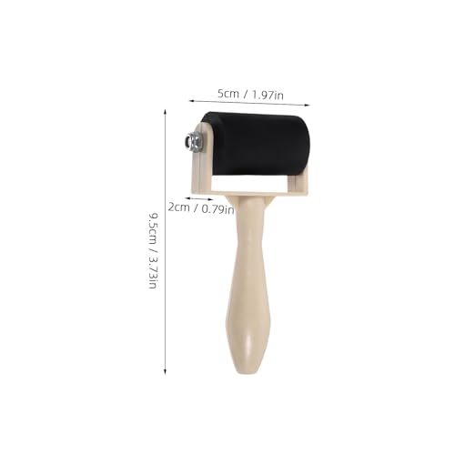 ULDIGI 5 Pack Printmaking Roller Brayer Rubber Brayer Roller for Printmaking Printing Glue Stick Ink Oil Paint Stamping Craft Projects 3.74 X 1.96 X 0.78 in