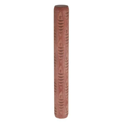 HARFINGTON Wood Clay Roller Pattern Modeling 4.7 Inch Beech Wood Hand Rollers Wooden Pottery Tools Fish Texture Rollers for Clay Baking Playdough DIY - style: Fish