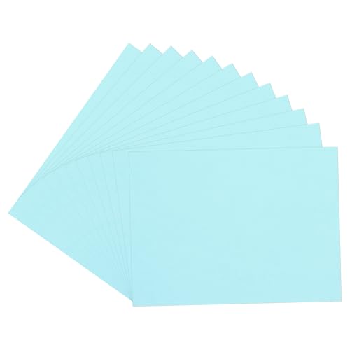 uxcell Light Blue EVA Foam Sheets, 7.9x5.9in 2mm Thick Handicraft Foam Paper for DIY Craft Projects Art Card Party Decoration, 12 Pcs - color: Light Blue
