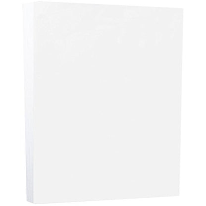 JAM PAPER Vellum Bristol 110lb Cardstock - 8.5 x 11 Letter Coverstock - White Vellum- 50 Sheets/Pack - color: White, size: 8.5" x 11"