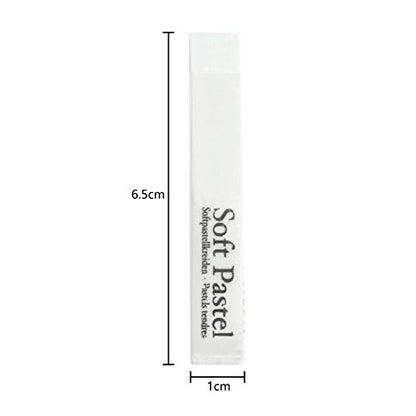 6 Pcs Soft Pastel Drawing Chalk Set Square Sketch Pastel Chalk Painting Sticks Drawing Sketching Pen Art Supplies Artists Beginners Non-Toxic Soft Pastel Stick Crayons for Teachers Professionals - color: white