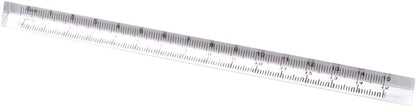 Triangle Ruler Set, Small Architectural Scale Ruler Pocket Size Ruler Metric Ruler Plastic Clear Ruler Triangle Ruler Drafting Tools Office, Drafting Tools for Office and School(15CM) ﻿
