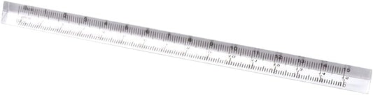 Triangle Ruler Set, Small Architectural Scale Ruler Pocket Size Ruler Metric Ruler Plastic Clear Ruler Triangle Ruler Drafting Tools Office, Drafting Tools for Office and School(15CM) ﻿