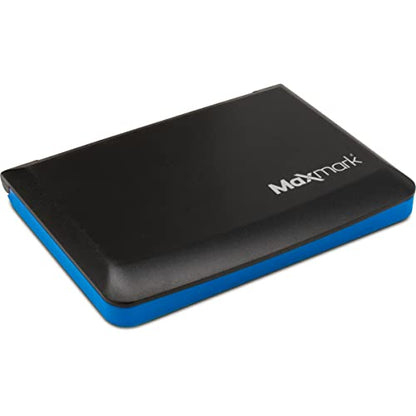 MaxMark Large Blue Stamp Pad - 2-3/4" by 4-1/4" - Premium Quality Felt Pad - color: Blue, size: 2-3/4" by 4-1/4"