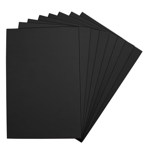 Black EVA Foam Sheets, 6 x 9 Inch, 2mm Thick - Foam Paper for DIY Arts and Crafts, School Projects, and More - 8 Pack - color: Black
