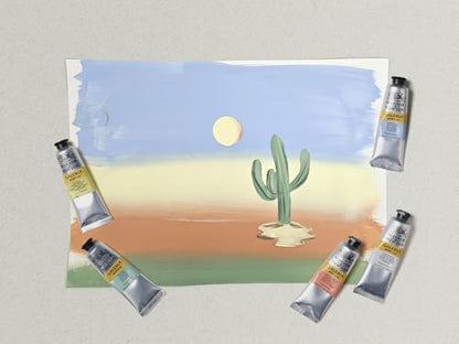 Winsor & Newton Galeria Acrylic Paint Set, 5 x 60ml (2-oz) Tubes, Pastel | Introductory Acrylic Paint made with Professional Pigments, Perfect for Beginners, Buttery Texture, High Tinting Strength - size: 2 Fl Oz (Pack of 5), style: 5 x 60ml (2-oz) Tubes,