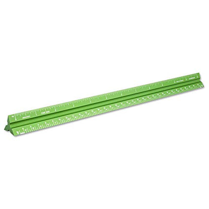 Alumicolor Aluminum Architect Solid Drafting Scale, 12IN, Green - color: Green, size: 12 Inch, style: Architect