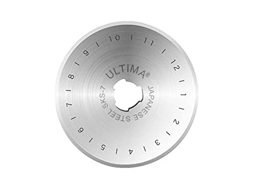 Ultima 28mm Rotary Cutter Blades – 10 Blades Per Pack – Fits Most Rotary Cutters Including Fiskars, Olfa, Martelli and TrueCut – Cuts Quilting Fabric, Leather, and More - size: 28mm