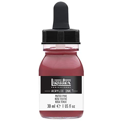 Liquitex Professional Acrylic Ink, 1-oz Jar, Muted Pink - color: Muted Pink, style: 1-oz Jar