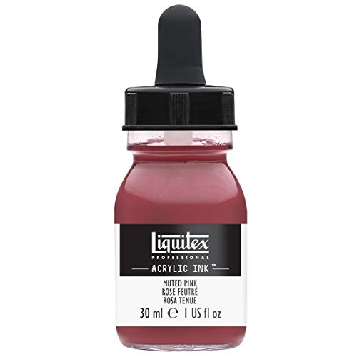 Liquitex Professional Acrylic Ink, 1-oz Jar, Muted Pink - color: Muted Pink, style: 1-oz Jar