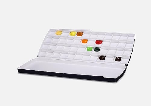 Mijello Watercolor Double Decker Palette, 72 Wells, 14.56" x 7.08" x 1.18", 1 Each
