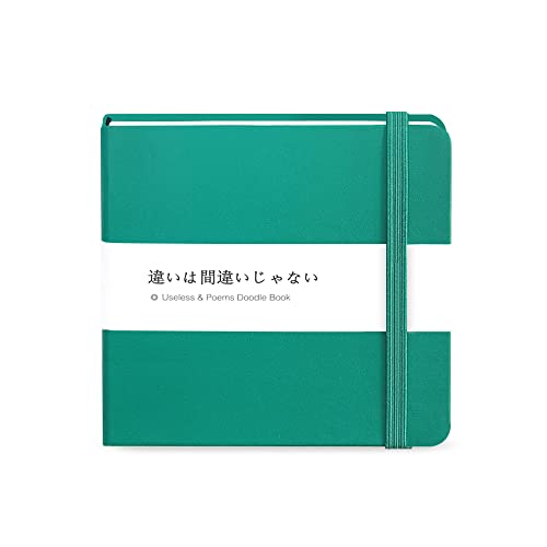 5x5" Sketchbook,Pocket Hardcover Notebooks,Sketch Books for Drawing Writing | 80gsm Blank Pages,96Sheet/192Pages,PU Leather Cover,Portable Small Size for Sketching,Diary Memo Planner.Dark Green - color: A-PU-dark green