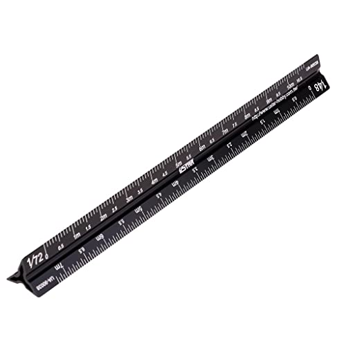 17cm 90038 Model Triangle Scale Ruler for 1/12 1/24/1/32 1/35