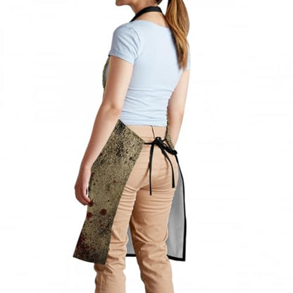 Giwawa Unisex Adult Apron Waterproof Stain Resistant Kitchen Cooking Apron with 2 Pockets for BBQ Grill Painting - color: Blood