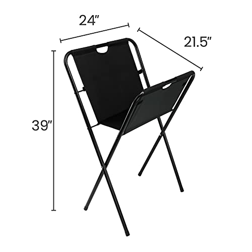 Creative Mark Folding Canvas Art Print Rack, Portable Display, Medium | Ideal for Artwork, Prints, Panels & Posters, Galleries, Studios & Storage. Lightweight Frame, Canvas Basin, Rubber Feet - size: Medium