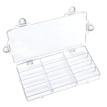 WANDIC Palette Box, 1 Pc 12-Well Empty Watercolour Box Airtight Paint Palette Container for Watercolor, Gouache, Acrylic and Oil Paint - color: 12-well