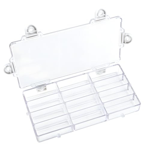 WANDIC Palette Box, 1 Pc 12-Well Empty Watercolour Box Airtight Paint Palette Container for Watercolor, Gouache, Acrylic and Oil Paint - color: 12-well