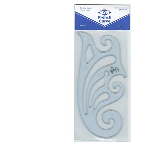 ALVIN French Curve Ruler 6.65" Model FC3371 Drafting Drawing Measuring Tool, Multipurpose for Design, Engineering, and Architecture, Great for Students and Professionals - 6.5 Inches