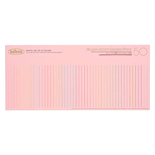 Holbein Artists' Colored Pencil Pastel Tone 50 Colors Set