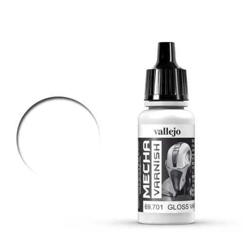 Vallejo Mecha Gloss Varnish 17ml Painting Accessories - color: Mecha Gloss Varnish, size: 0.57 Fl Oz (Pack of 1)
