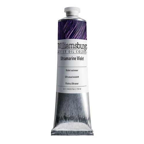 Williamsburg Artist Oil Colors, Ultramarine Violet, 150 ml Tube - color: Ultramarine Violet, size: 5.07 Fl Oz (Pack of 1)
