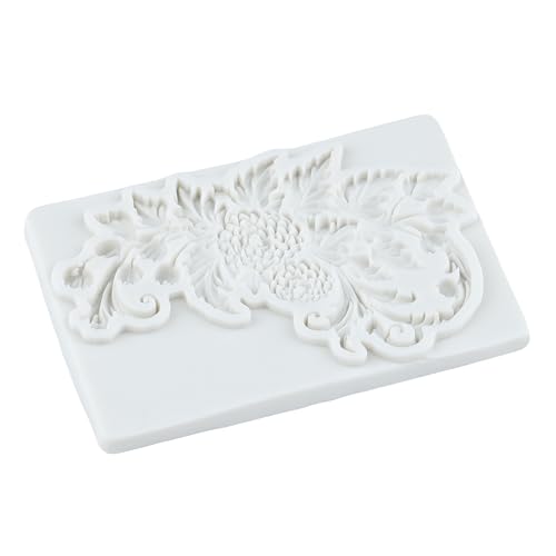 Baroque Polymer Clay Mold Baroque Relief Flower Silicone Molds | Jewelry Making Epoxy Resin Casting Air Dry Polymer Clay Craft - color: Style S