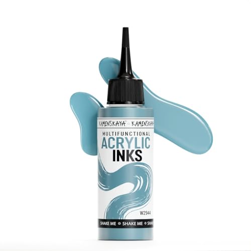 Kamenskaya Acrylic Inks for Artists - 'Monaco' Acrylic Ink, 3.38 Fl Oz (100 ml) | Highly Concentrated, Multifunctional Liquid Acrylic Paint - color: Monaco