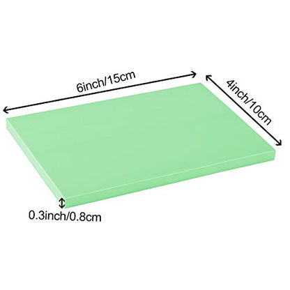 ZOENHOU 20 PCS 4 x 6 Inch Rubber Stamp Carving Blocks, Linoleum Blocks for Printmaking, Stamp Making, Green - color: Green