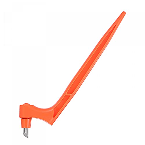 uxcell Craft Cutting Tools, 360 Degree Rotating Blades Stainless Steel Cutter with 15 Degree Blade for DIY Crafts Stencils Scrapbooks, Orange - color: Orange
