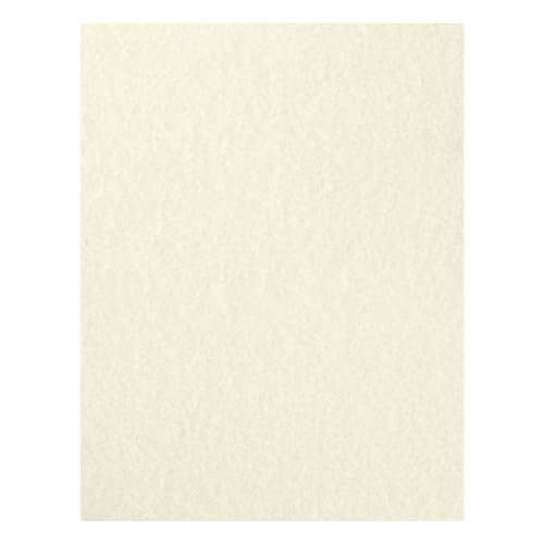 Hamilco Cardstock Paper with Vellum Parchment Finish – 8.5" x 11", 65 lb Cover, Natural Color, Blank Heavyweight Card Stock for Printer, 50 Sheets - size: Natural