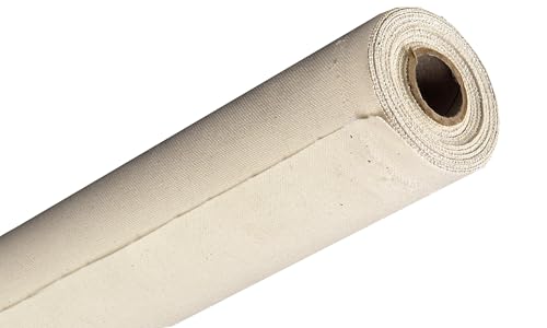 Creative Mark Spectrum Universal Unstretched Cotton Canvas Roll - 72" x 30 Yards 15 oz (17.4 oz Primed) Double Primed, Rich White Acid-Free Acrylic Priming, Canvas Rolls for Painting