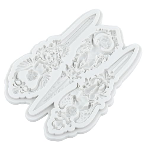 Baroque Holy Sword Polymer Clay Mold Angels Baby Silicone Molds | Jewelry Making Epoxy Resin Casting Air Dry Polymer Clay Craft - color: Style B